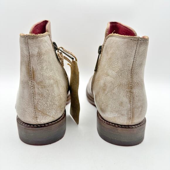 Bed Stu Womens Yurisa Booties US 7 M EU 37.5 Tan Brown Rustic Leather NWOB - Picture 10 of 13